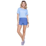 Blusa Cropped Run More Max Fresh - Adulto AZUL CLARO