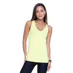 Camiseta Regata Run More New Trip Alongada - Feminina AMARELO