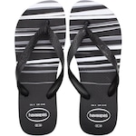 Chinelo Havaianas Top Basic Tiras Relevo - Masculino PRETO