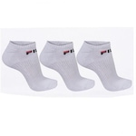 Kit Meias Cano Curto Fila Tripack - 3 Pares - Adulto BRANCO