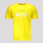 Camisa Futfanatics Brasil Estrelas - Masculina AMARELO