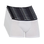 Kit Cuecas Boxer Zorba Algodão Max 702 - 10 Unidades - Masculino BRANCO