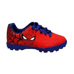 Chuteira Society Homem Aranha Marvel - Infantil VERMELHO