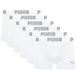 Cuecas Boxer Puma Microfibra Sem Costura - Adulto - 6 Peças BRANCO