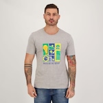 Camiseta Futfanatics HQ Brasil - Masculina CINZA