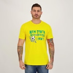 Camiseta Futfanatics Brasil é Penta - Masculina AMARELO