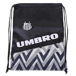 Gym Sack Umbro Clubes 2021 Santos - 1,5 litros PRETO