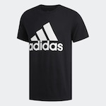 Camiseta adidas Logo - Masculina PRETO/BRANCO