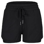 Short Rola Moça Duplo Beach Tennis - Feminino PRETO