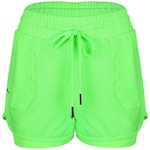 Short Rola Moça Duplo Beach Tennis - Feminino VERDE