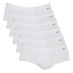 Kit Cuecas Zorba Slip Linea com 6 Peças - Adulto BRANCO