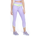 Calça Corsário Run More Compression - Feminina ROXO/VERDE