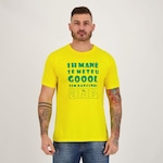 Camiseta Futfanatics Brasil Dancinha do Hexa - Masculina AMARELO