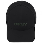 Boné Oakley 6 Panel Stretch Metallic - Fechado - Adulto PRETO