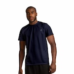 Camiseta Muvin Dry Basic SS com Proteção UV50 - Masculina AZUL ESCURO