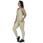 Macacão Orbis Fitness Um Ombro Brilho Wonder Bojo Bolso - Feminino VERDE CLARO