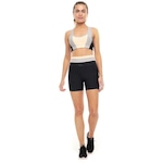 Top Run More Compression - Feminino PRETO/CINZA