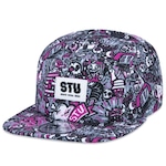 Boné Aba Reta New Era Camper STU Total Urbe - Strapback - Adulto CINZA