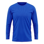 Camiseta Térmica Segunda Pele Rony Versátil Com Proteção Solar Uv 50+ Manga Longa - Masculina AZUL