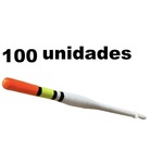 Kit de Boia de Pesca Petlazer Pena Palito Madeira - 14cm - 100 uni Nao Se Aplica