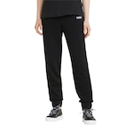 Calça Puma Essentials Plus Embroidery - Feminina PRETO