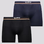 Cueca Boxer Lupo Blue Nights - 2 unidades - Adulto Nao Se Aplica