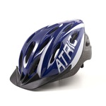 Capacete Atrio Bike MTB 2.0 com Led AZUL/BRANCO