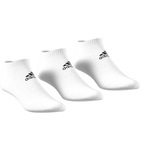 Meia adidas Light Cano Curto - 6 Pares BRANCO/PRETO