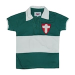 Camisa Liga Retrô Palmeiras Palestra Itália 1916 - Infantil VERDE/BRANCO