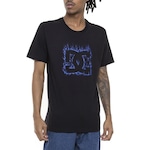 Camiseta Dc Shoes Blue Flame Plus Size - Masculina PRETO