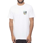 Camiseta Hurley Skull Night SM23 - Masculina BRANCO