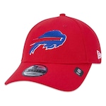 Boné Aba Curva New Era Buffalo Bills 940 Team Color - Snapback - Adulto VERMELHO