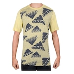 Camiseta adidas Brand Love - Masculina Amarelo/Preto