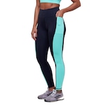 Calça Legging Authen Grit Focus - Feminina PRETO/AZUL