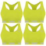 Kit Top Fitness Puma Nadador sem Costura - Feminino - 4 unidades VERDE