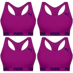 Kit Top Fitness Puma Nadador sem Costura - Feminino - 4 unidades VIOLETA