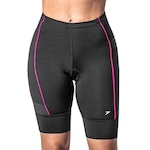 Bermuda de Ciclismo Poker Gel Max Comfort - Feminina PRETO/ROSA