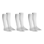 Kit Meião Umbro TWR Prime - Adulto - 3 Pares BRANCO/PRETO