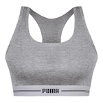 Top Fitness Puma Nadador Cotton - Feminino CINZA/PRETO