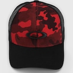 Boné Aba Curva Oakley Ellipse Mod Metal - Snapback - Adulto VERMELHO