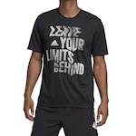 Camiseta adidas D2M Slogan - Masculina PRETO