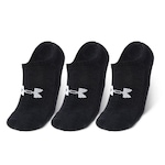 Kit de Meias Invisivel Under Armour Cotton - Adulto PRETO