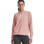 Blusão de Moletom com Capuz Under Armour Rival Terry Hoodie - Feminino ROSA