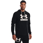 Blusão de Moletom com Capuz Under Armour Rival Terry Logo - Masculino PRETO