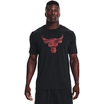 Camiseta Under Armour Manga Curta Project Rock Brah - Masculina PRETO