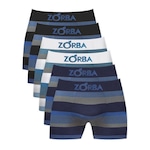 Kit Cuecas Boxer Zorba Listrada 847 - 6 Unidades - Masculina SORTIDA