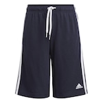 Bermuda adidas Stripes - Masculina AZUL/BRANCO