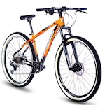 Bicicleta Aro 29 - Drais Revolution - Freio a Disco - Câmbio Shimano Deore - 12V LARANJA/PRETO