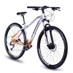 Bicicleta Drais Chillout - Aro 29 - Freio a Disco - Câmbio Shimano - 18V - Adulto PRATA/LARANJA