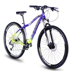 Bicicleta Drais Chillout - Aro 29 - Freio a Disco - Câmbio Shimano - 18V - Adulto ROXO/VERDE